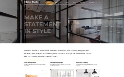Markantes Interieur - Joomla-Vorlage der Agentur für Innenarchitektur und Bauwesen