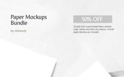 Pacchetto di mockup di carta