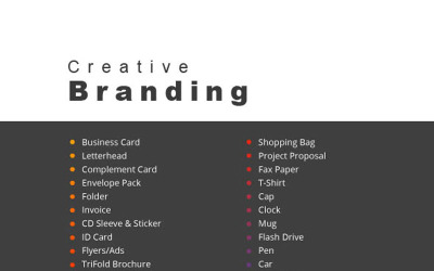 Paquete de marca de papelería creativa - Plantilla de identidad corporativa
