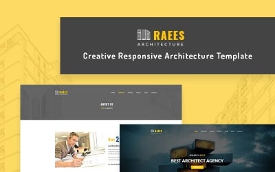 Raees - Plantilla de sitio web de arquitectura receptiva / arquitecto
