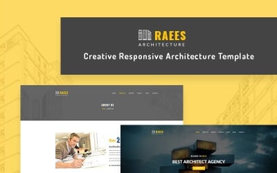 Raees-响应式建筑/建筑师网站模板