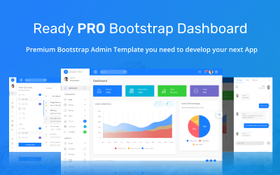 "Ready Pro Bootstrap Dashboard" Responsive Admin Template №68899