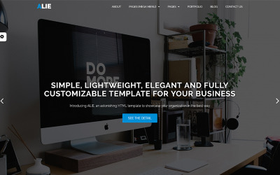Responsywny szablon strony www ALIE Website Template #68890