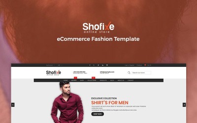 Shofixe - Website-Vorlage für E-Commerce-Mode