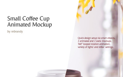 Small Coffee Cup Animated product mockup
