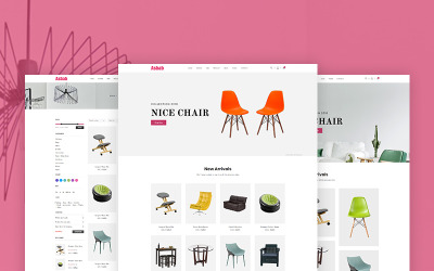 Website Vorlage namens "Asbab - eCommerce" #68847