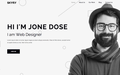 WordPress Theme namens "Skyflypro - Portfolio" #68887