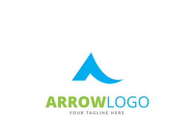 Arrow A Letter Logo Template