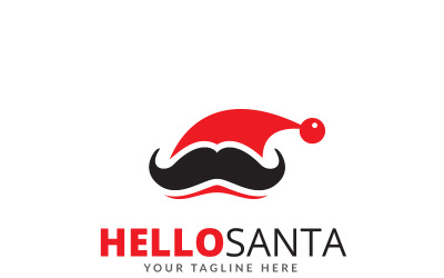 Hello Santa Logo Template