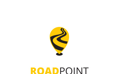 Modèle de logo de point de route
