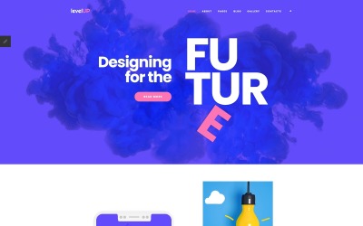 Responsywny szablon Joomla LevelUp - Startup Company Landing Page #68904