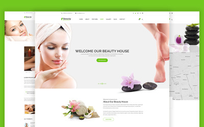 Beautyhouse - Modello di sito Web di salute e bellezza