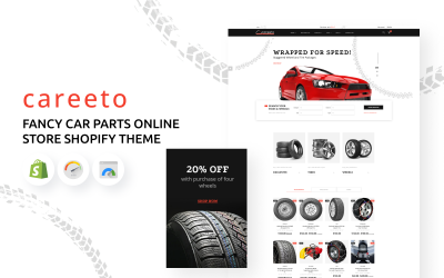 Careeto - Divatos autóalkatrészek online áruház Shopify téma
