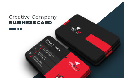 Creative Company Business Card - - Corporate Identity Template
