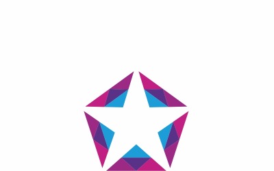 Insta Star Color Logo Template