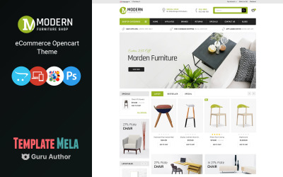 Modernes Möbelhaus OpenCart Vorlage