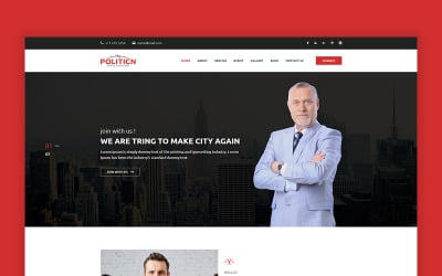 The-Politicn - mall för politisk webbplats