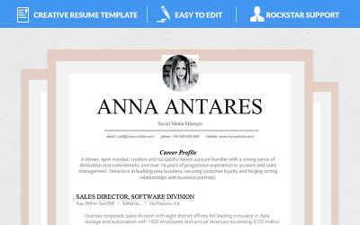 Antares Resume Template