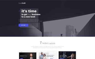 CaseCraft - Elegant financieel bedrijf Website-sjabloon met meerdere pagina&amp;#39;s