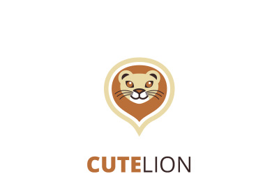 Cute Lion Logo Template