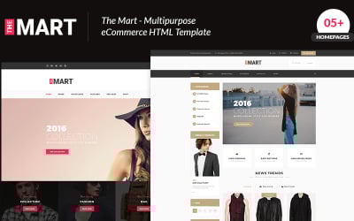 Il modello di sito Web e-commerce multiuso del Mart
