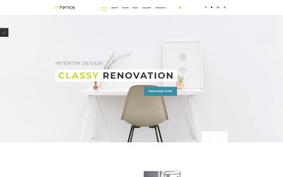 Interics - Plantilla Joomla de Diseño de Interiores