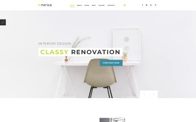 Interics - template Joomla de design de interiores