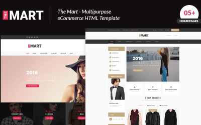 Mart Çok Amaçlı e-ticaret Web Sitesi Şablonu