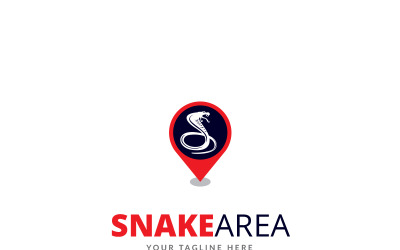 Modèle de logo de zone de serpent