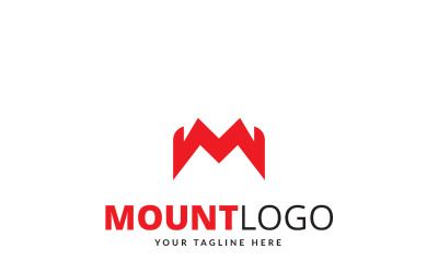 Plantilla de logotipo de montaña
