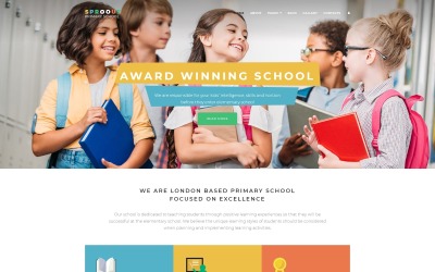 Plantilla Joomla "Sproout - Primary School Modern" #69181