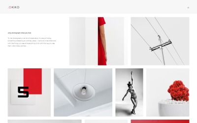 Reszponzív .OKOO - Photographer Portfolio Joomla sablon 69113