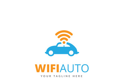 Шаблон логотипу Wifi Auto