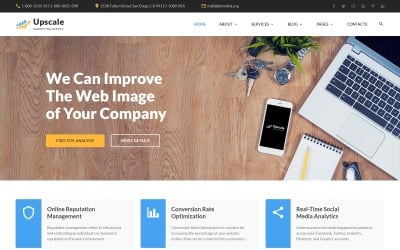 Upscale - Modern Marketing Agency Multipage Website Template