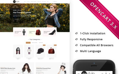 BM Style - Plantilla OpenCart de la tienda de moda