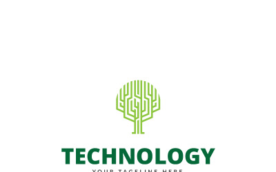 Creative Digital Tree Logo Template