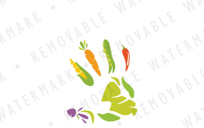 Farming Handprint Logo Template