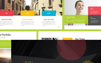Full Color Presentation PowerPoint Template #69230