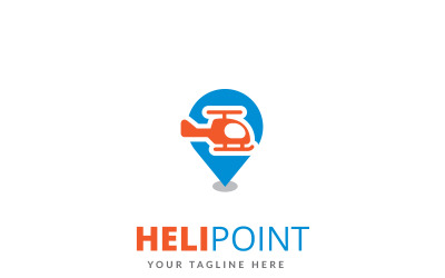 Helikopter punkt logotyp mall