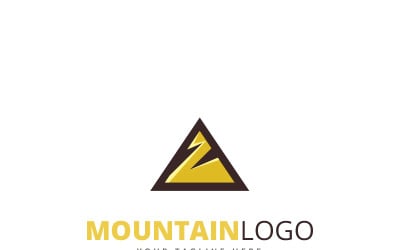 Modelo de logotipo de montanha