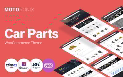 Motoronix - Car Parts Elementor Motyw WooCommerce