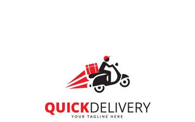 Snelle levering Logo Logo sjabloon