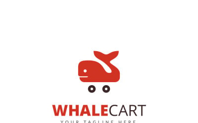 Whale Cart Logo Template