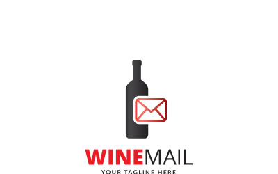 Wine Mail Logo Template