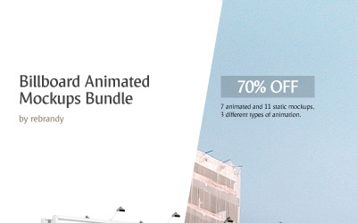 Billboard geanimeerde mockups-bundel