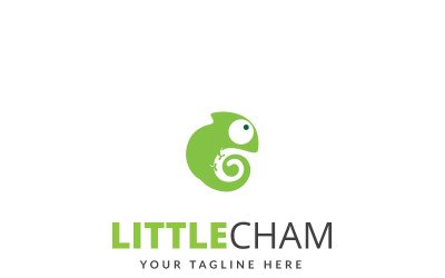 Little Chameleon Logo Template