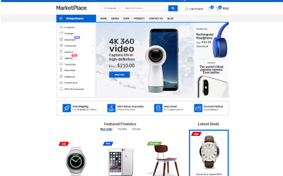 "Market Place" Responsive WooCommerce Thema №69370