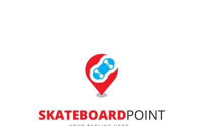 Modèle de logo de skateboard