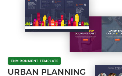 Plantilla de PowerPoint - presentación de planificación urbana