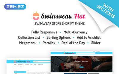 Swimwear Hut - Swimwear Store Shopify Theme